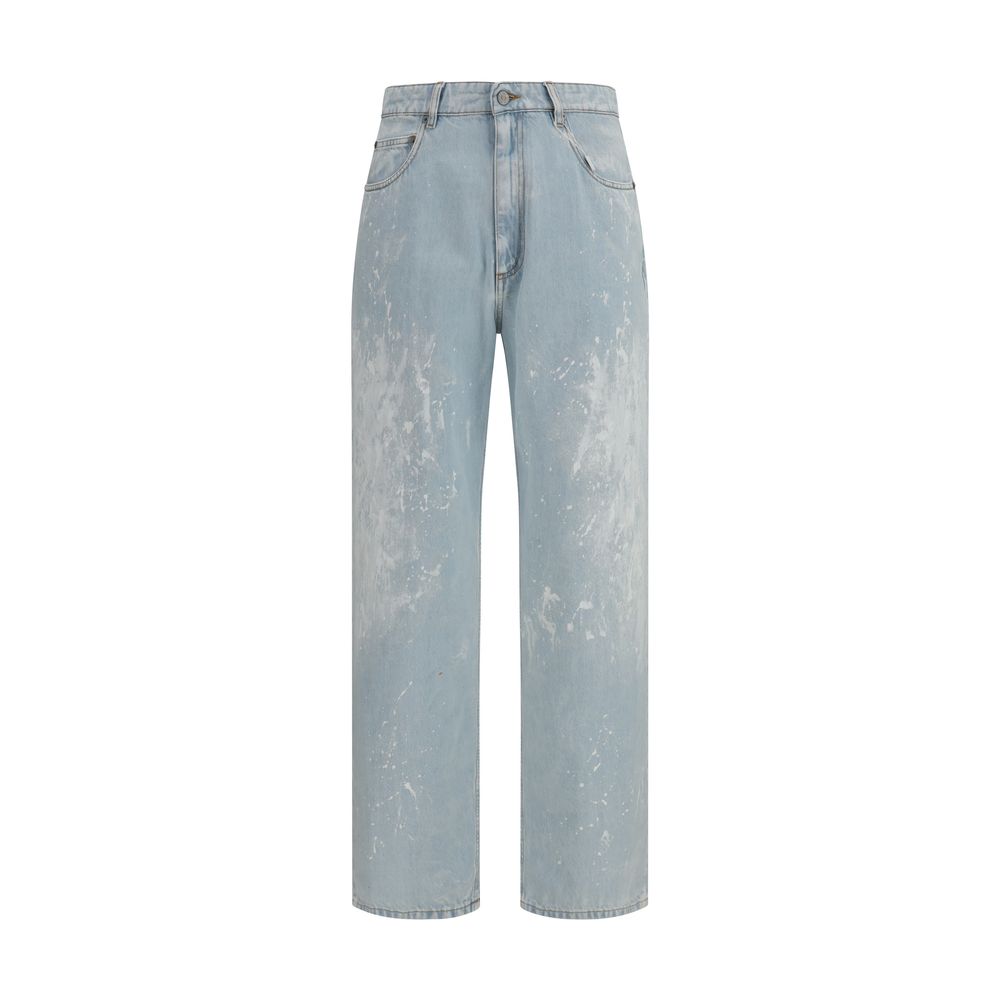 Jeans droit MM6 en coton bleu