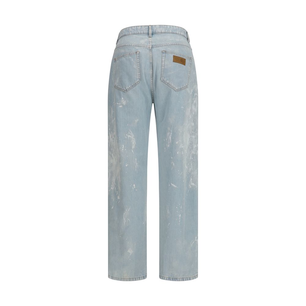 Jeans droit MM6 en coton bleu