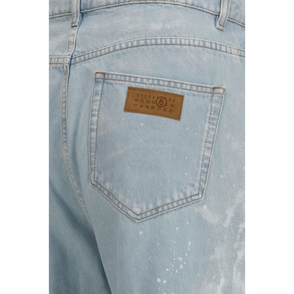 Jeans droit MM6 en coton bleu