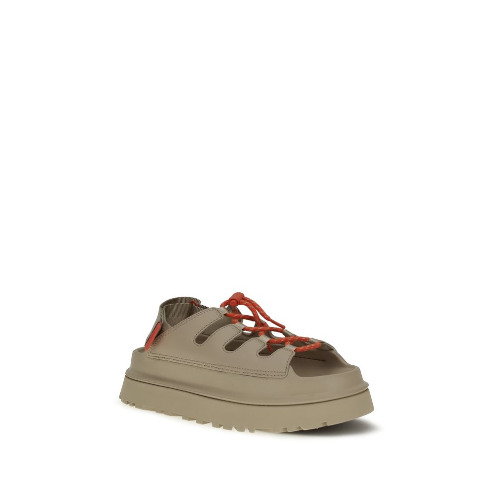 Sandales compensées UGG beiges en polyuréthane