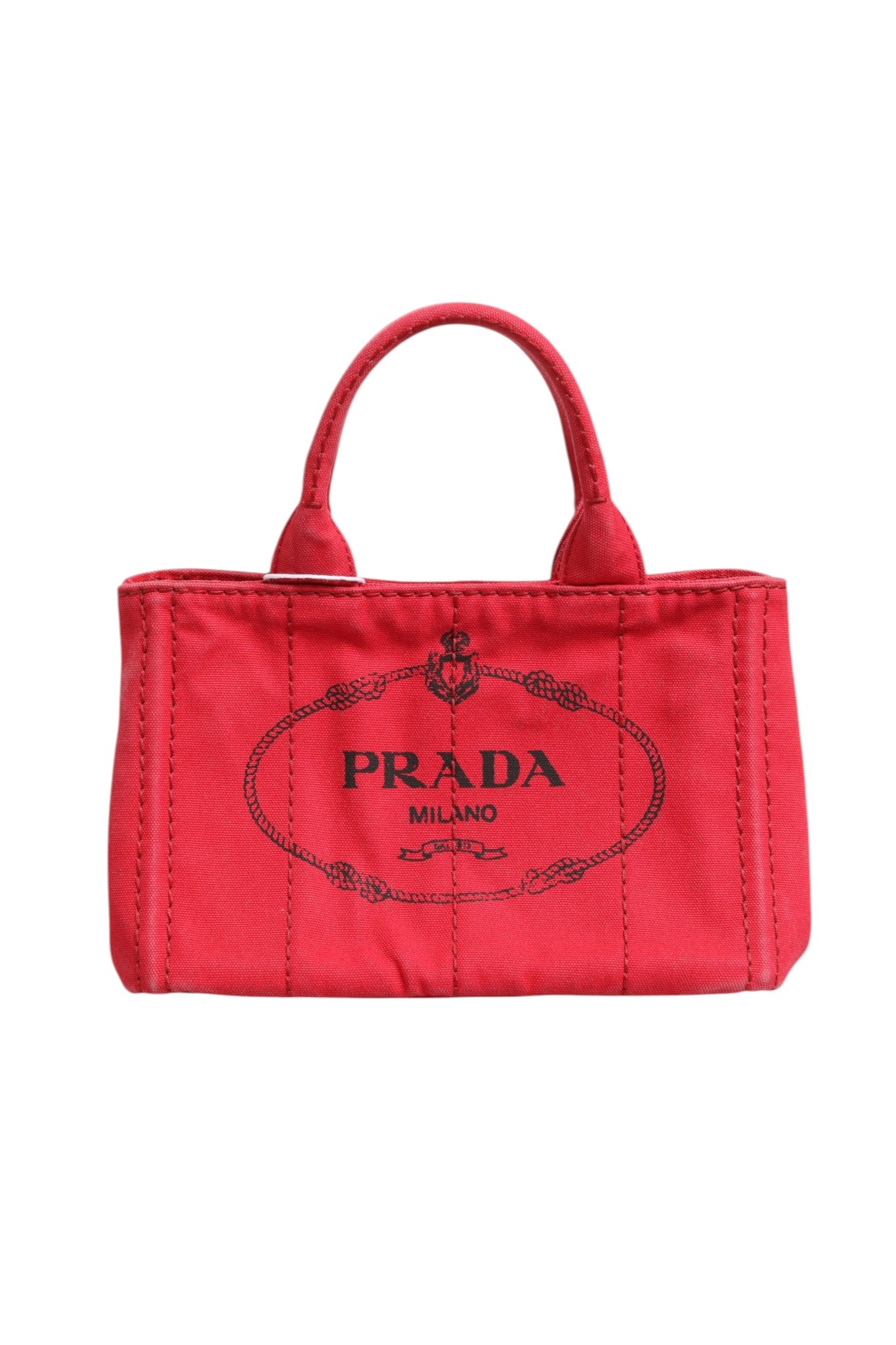 Mini cabas Prada Canapa en toile