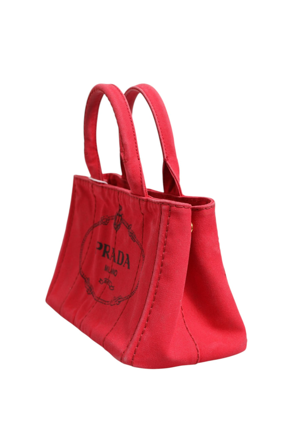 Mini cabas Prada Canapa en toile