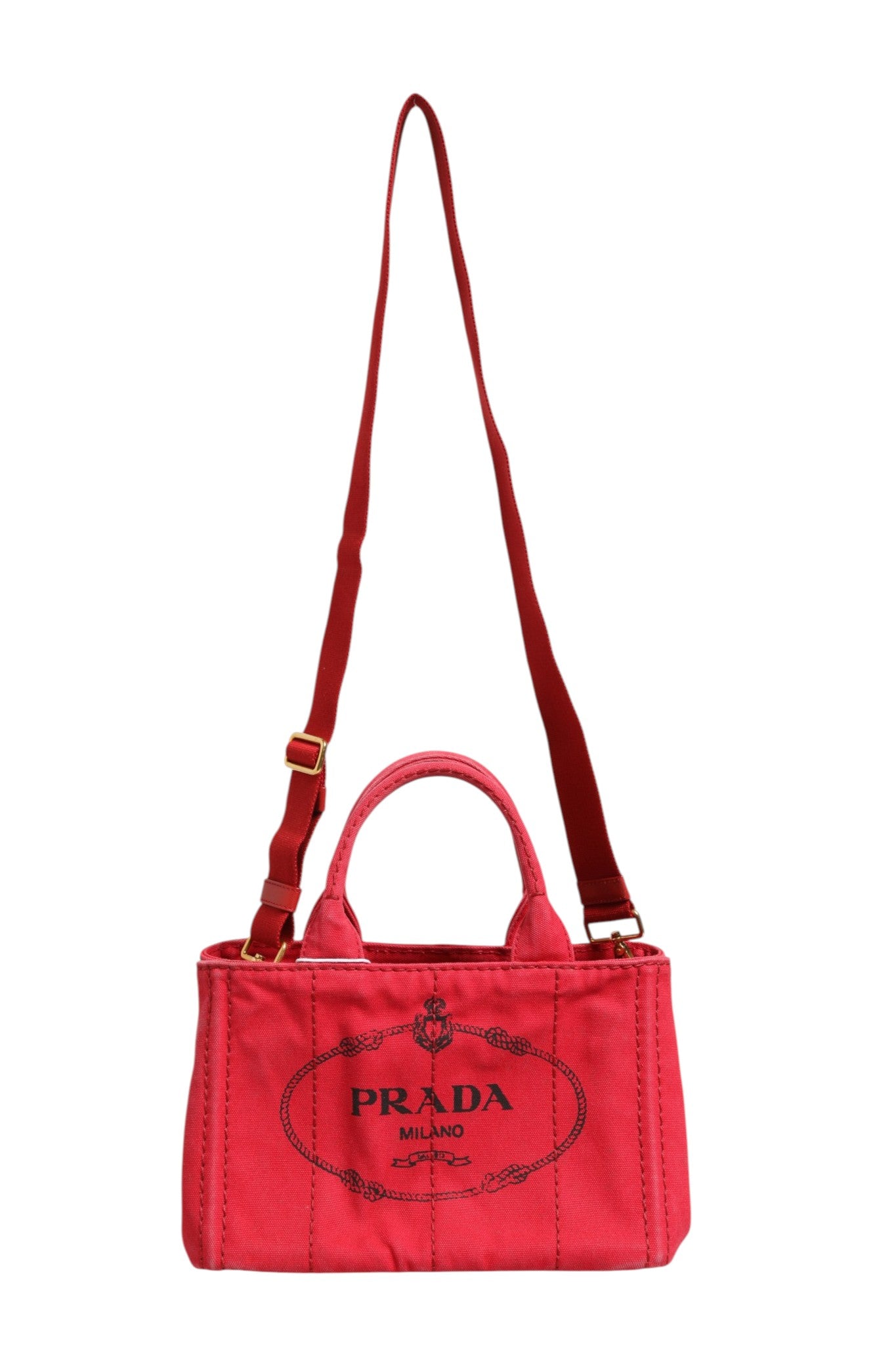 Mini cabas Prada Canapa en toile