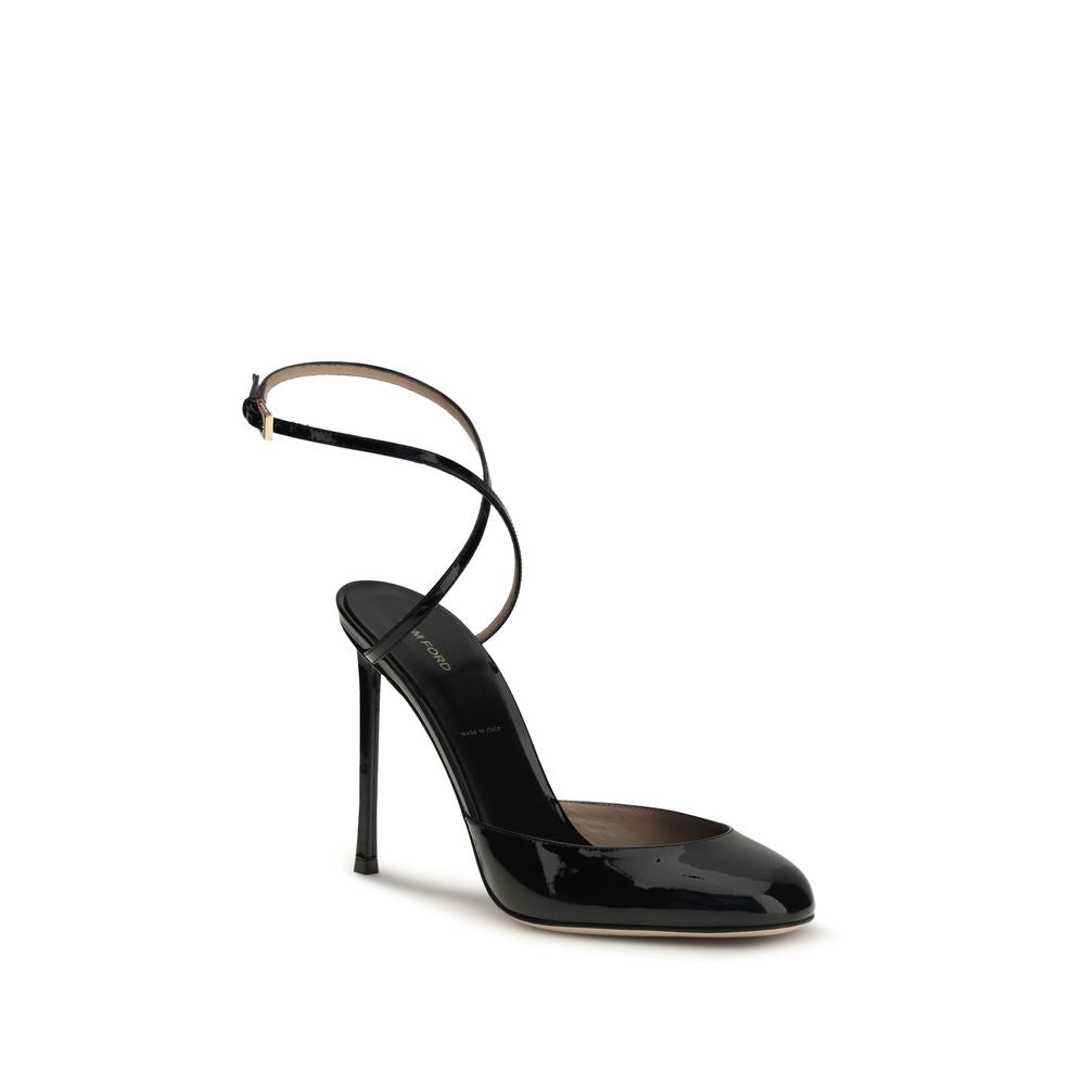 Escarpins à talon haut Tom Ford en cuir de veau noir Bos Taurus