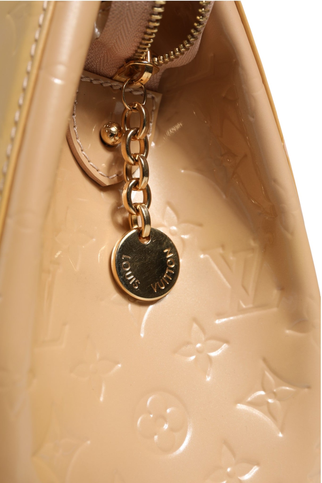Louis Vuitton Beige Handbag for Women side view