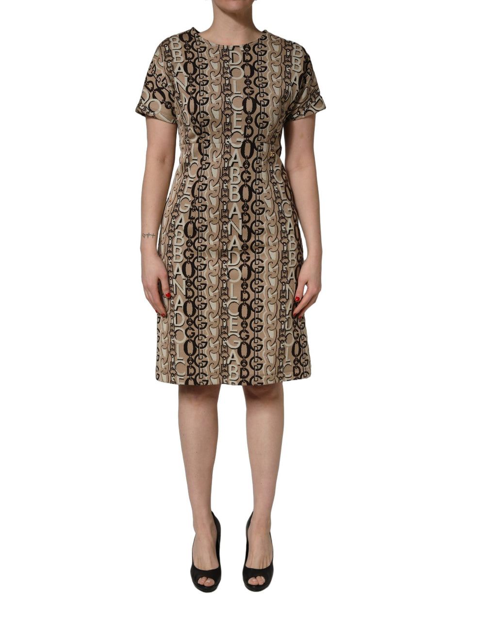 Dolce & Gabbana Brown Midi Dress for Women alternate view