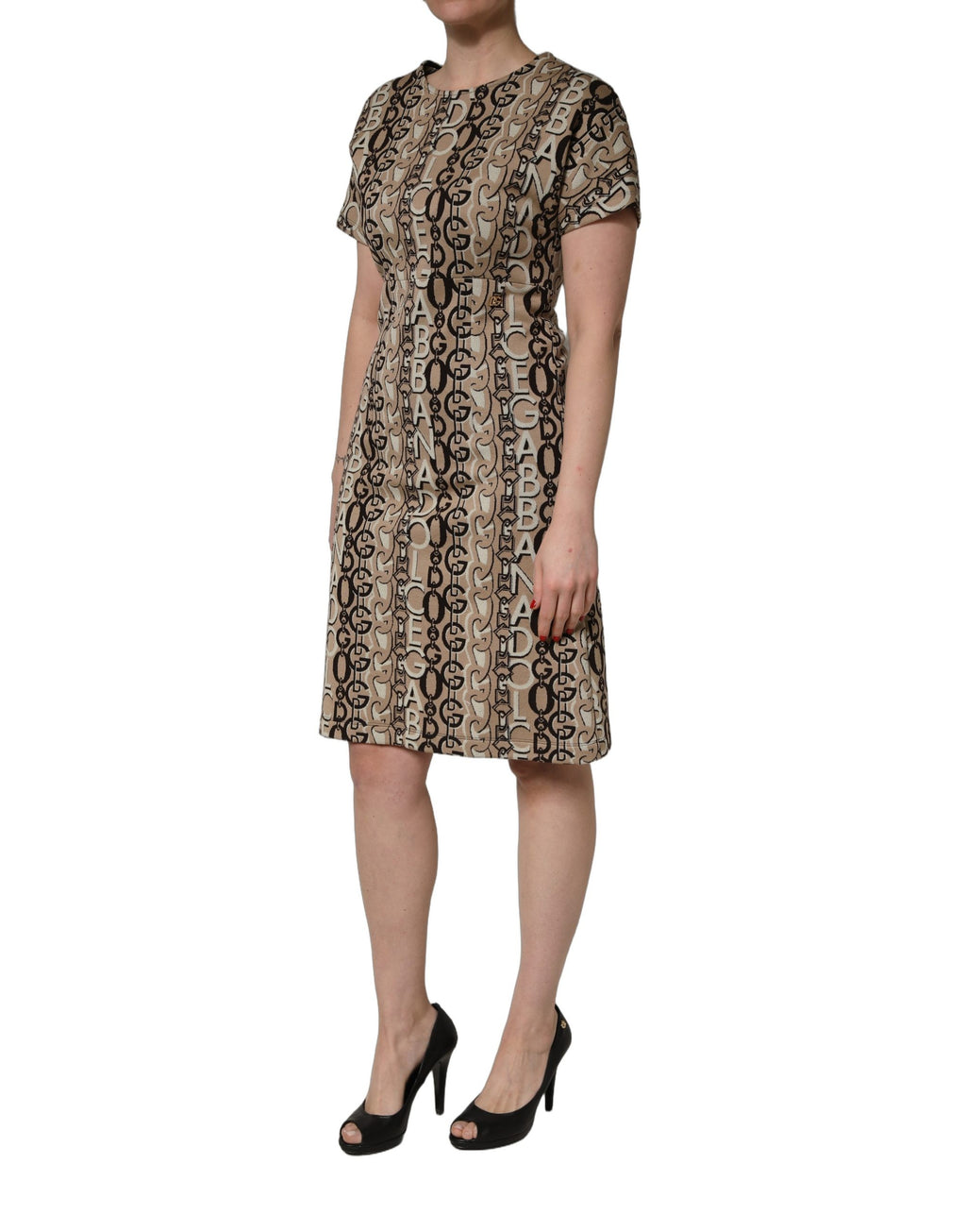 Dolce & Gabbana Brown Midi Dress for Women detail view