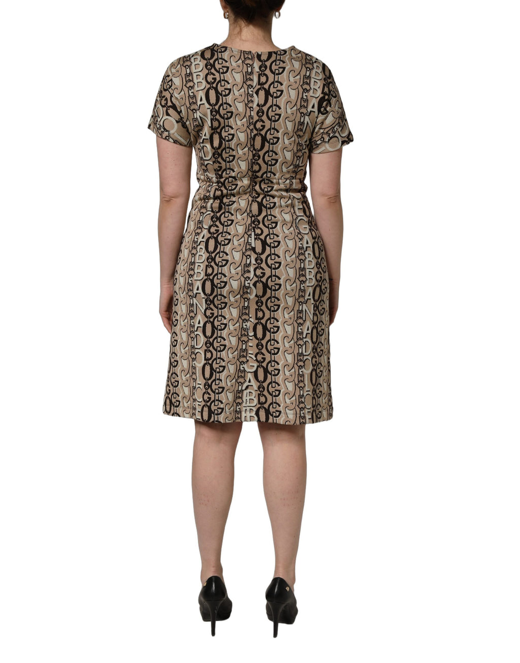 Dolce & Gabbana Brown Midi Dress for Women side view