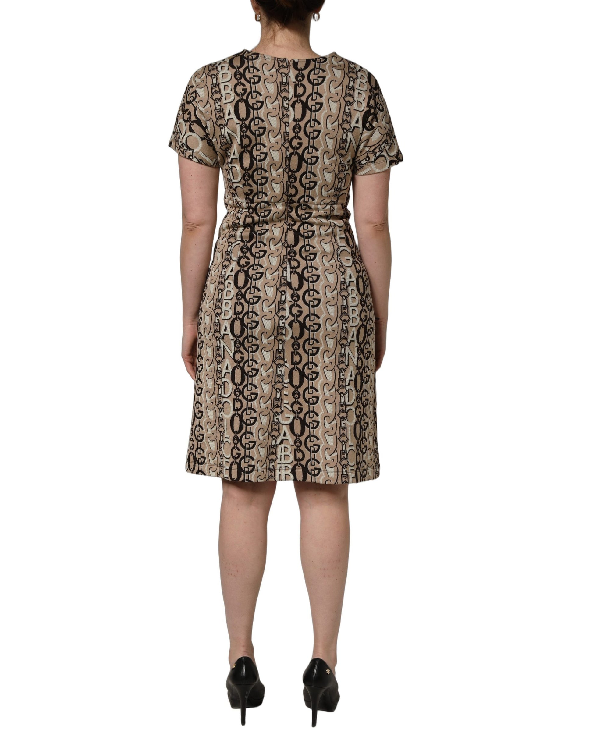 Dolce & Gabbana Brown Midi Dress for Women side view