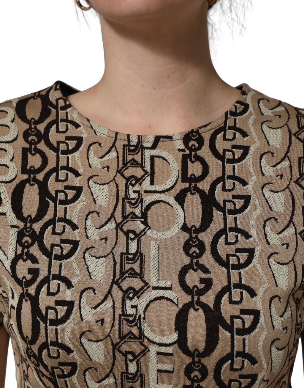 Dolce & Gabbana Brown Midi Dress for Women additional view