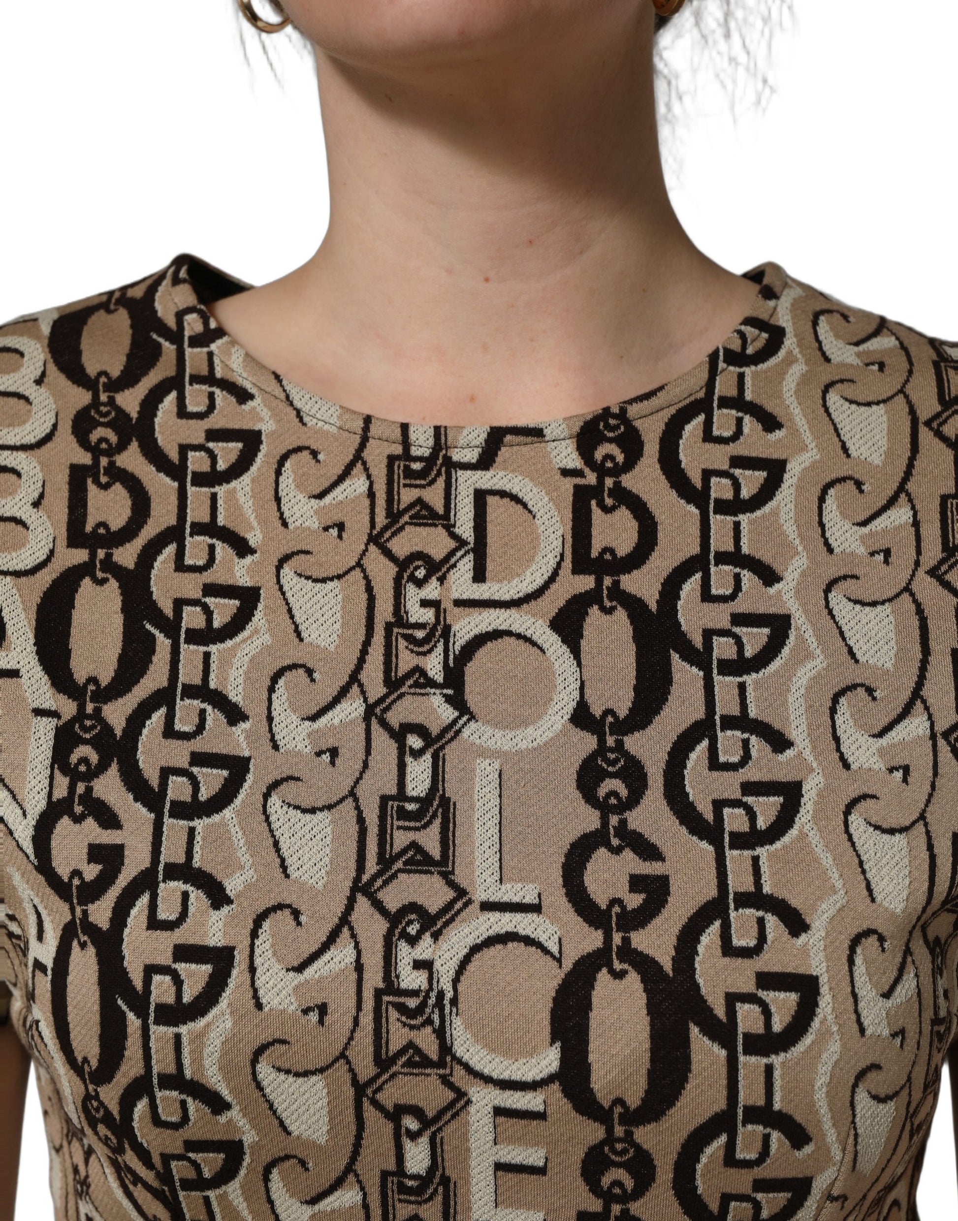 Dolce & Gabbana Brown Midi Dress for Women additional view