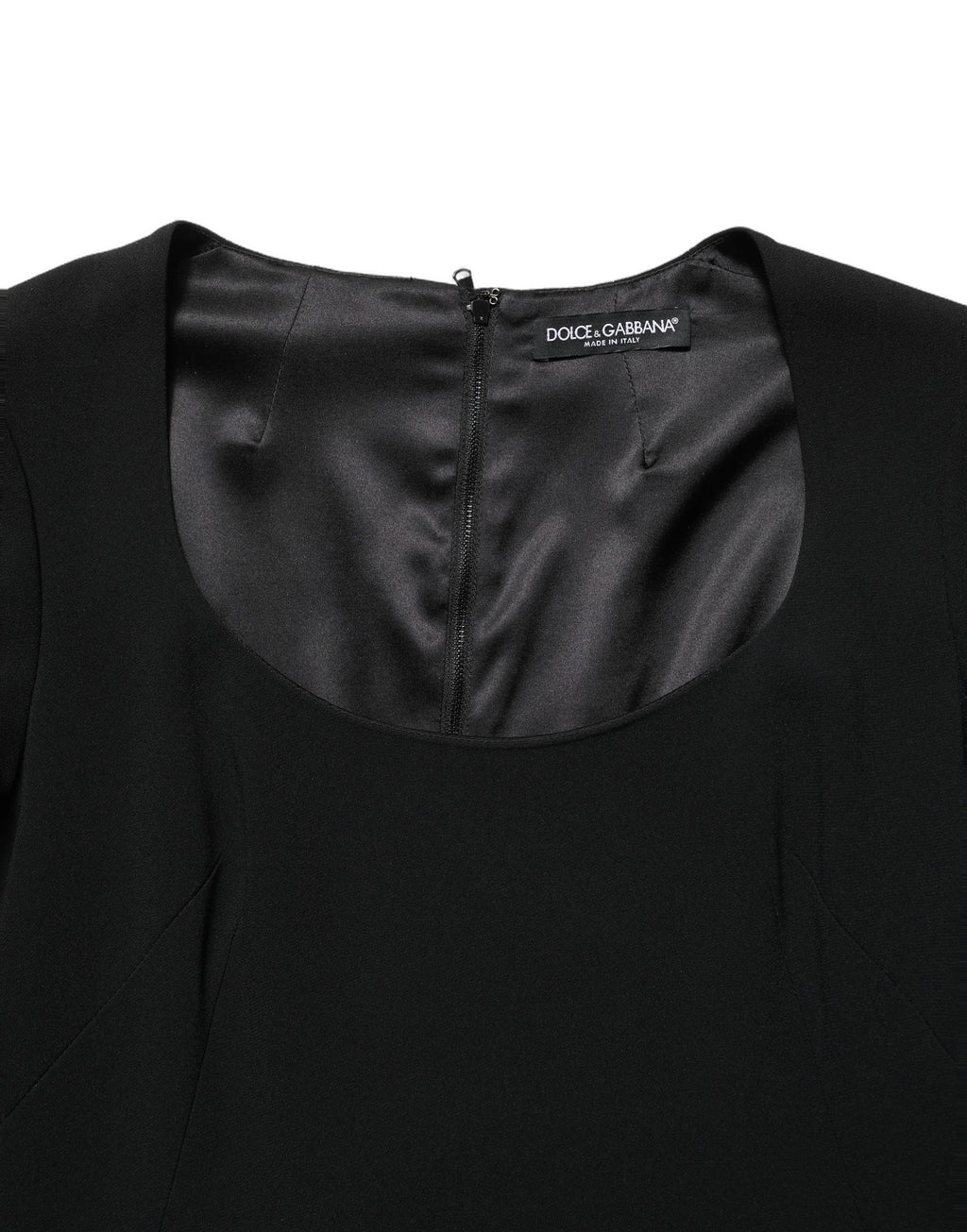 Robe mini Roberto Cavalli noire à manches longues et col dégagé