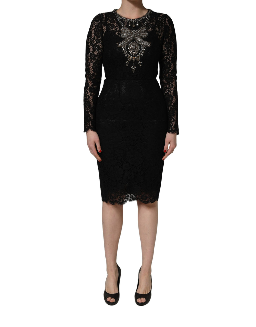 Dolce & Gabbana Black Midi Dress for Women alternate view