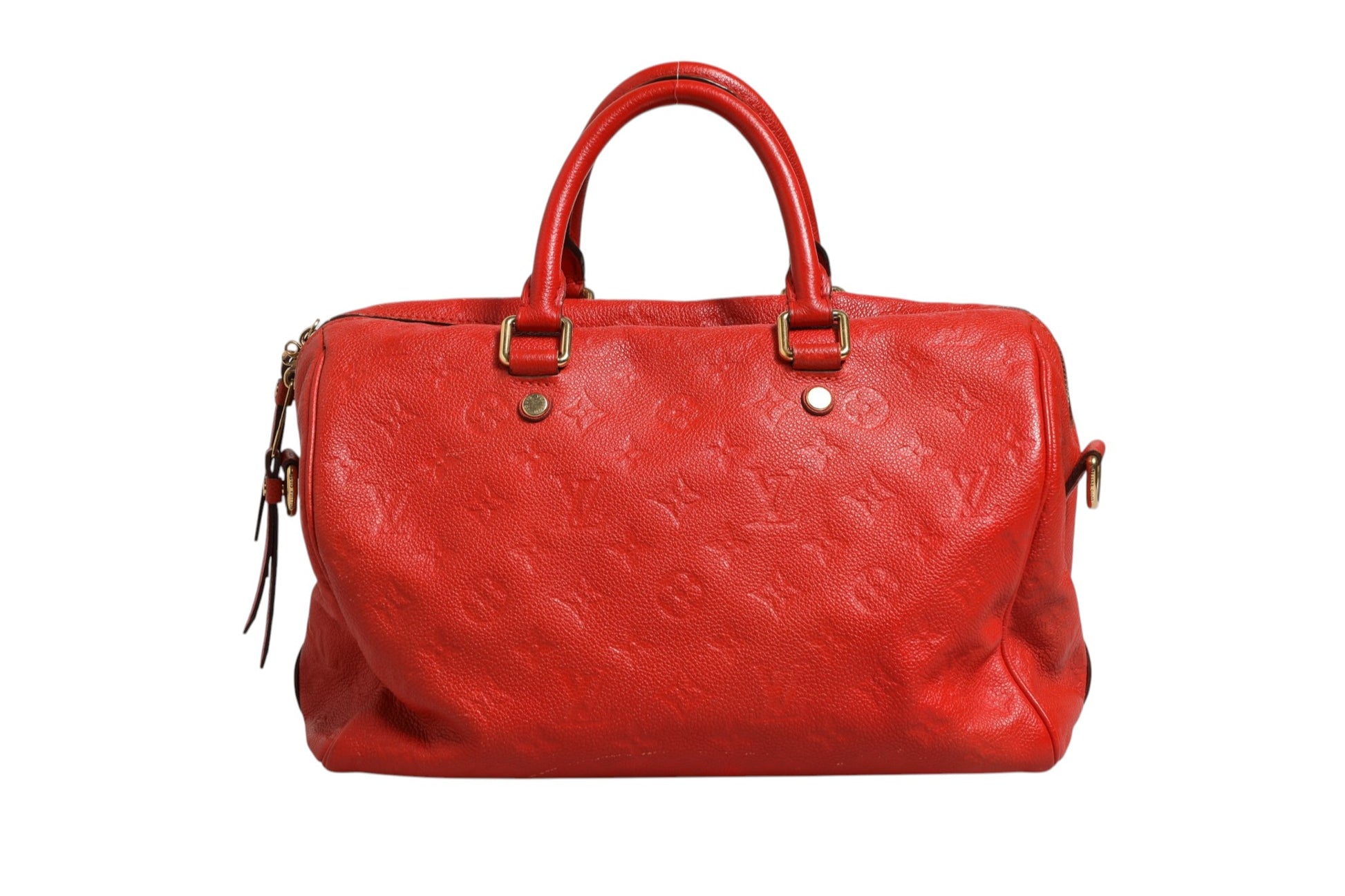 Louis Vuitton Red Handbag for Women detail view
