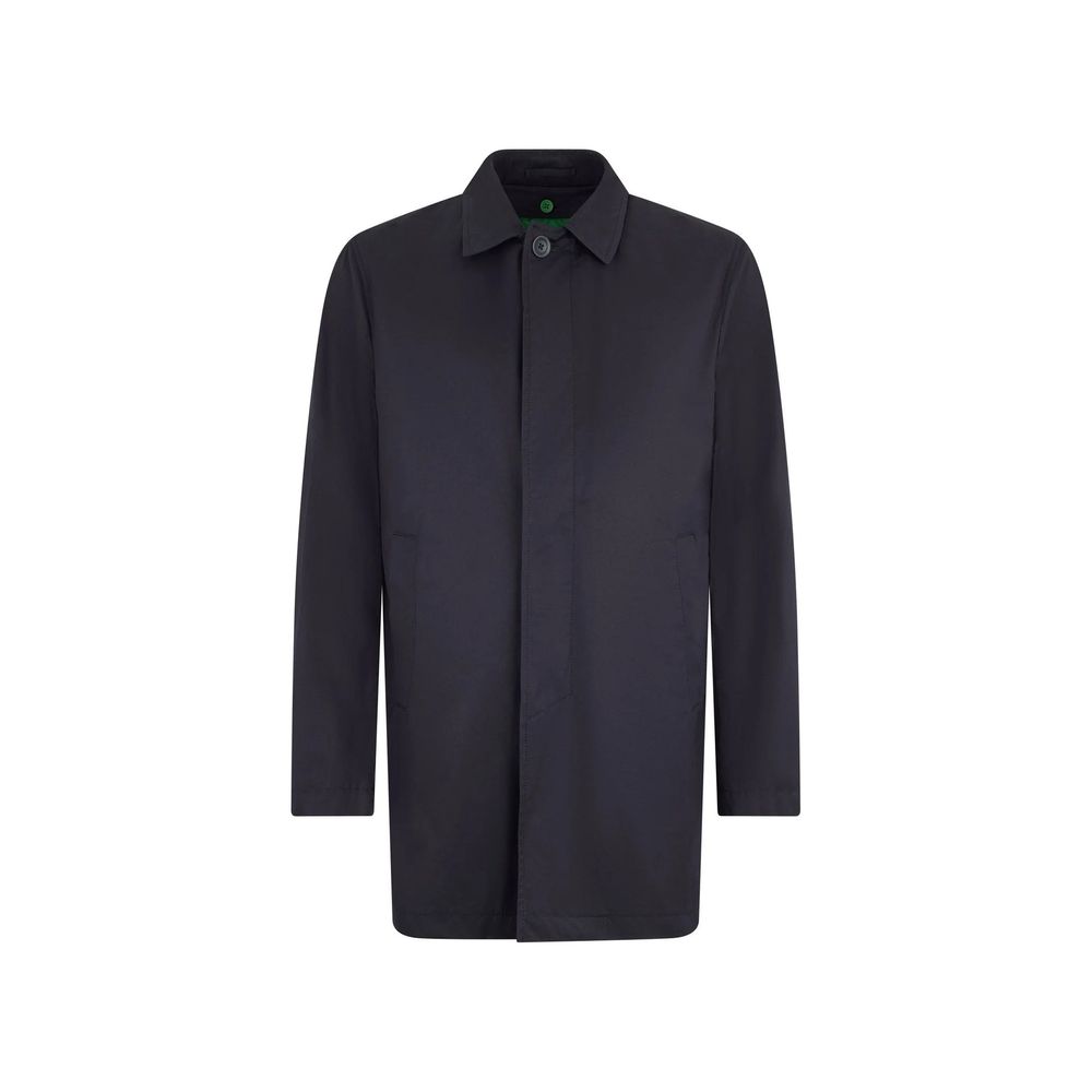 Herno Black Cotton Coat