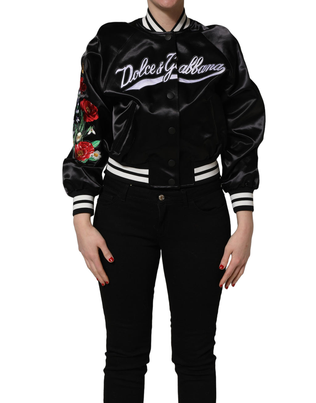 Dolce & Gabbana Black Bomber for Women