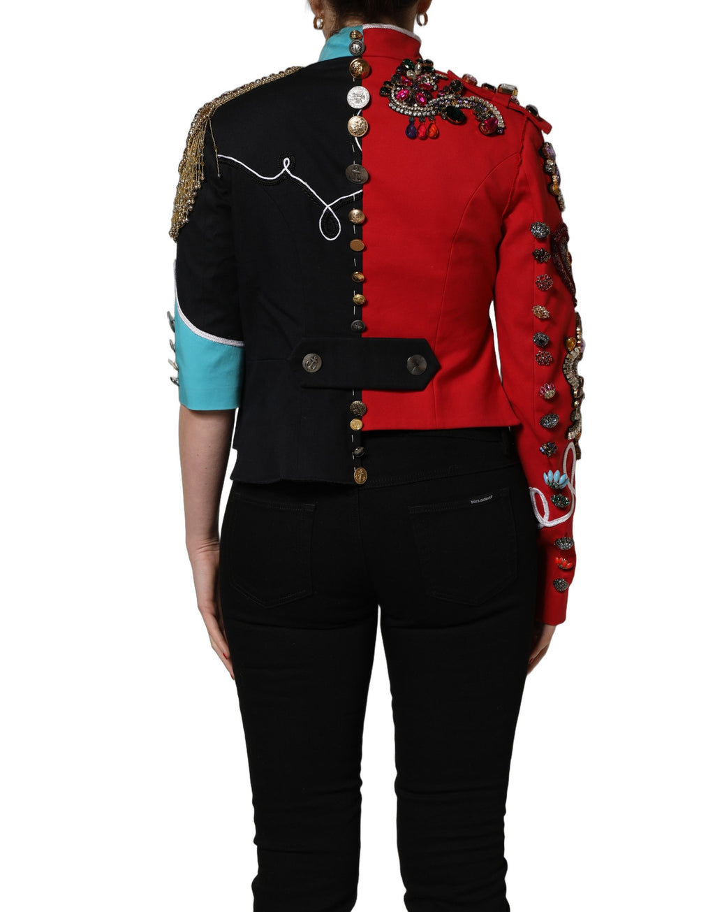Dolce & Gabbana Multicolor Coat for Women side view