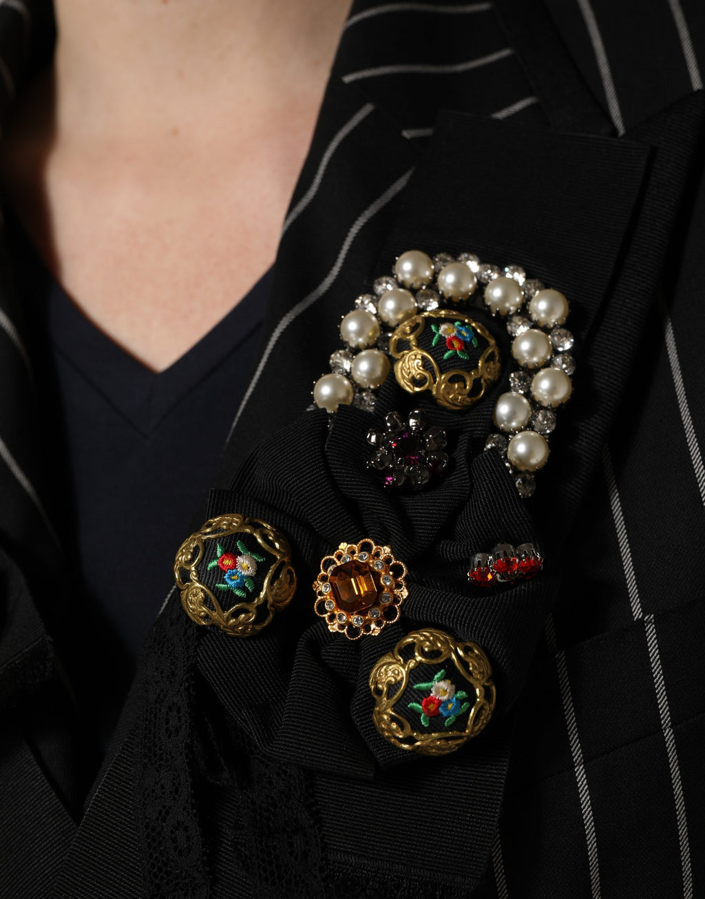 Dolce & Gabbana Black Coat for Women additional view