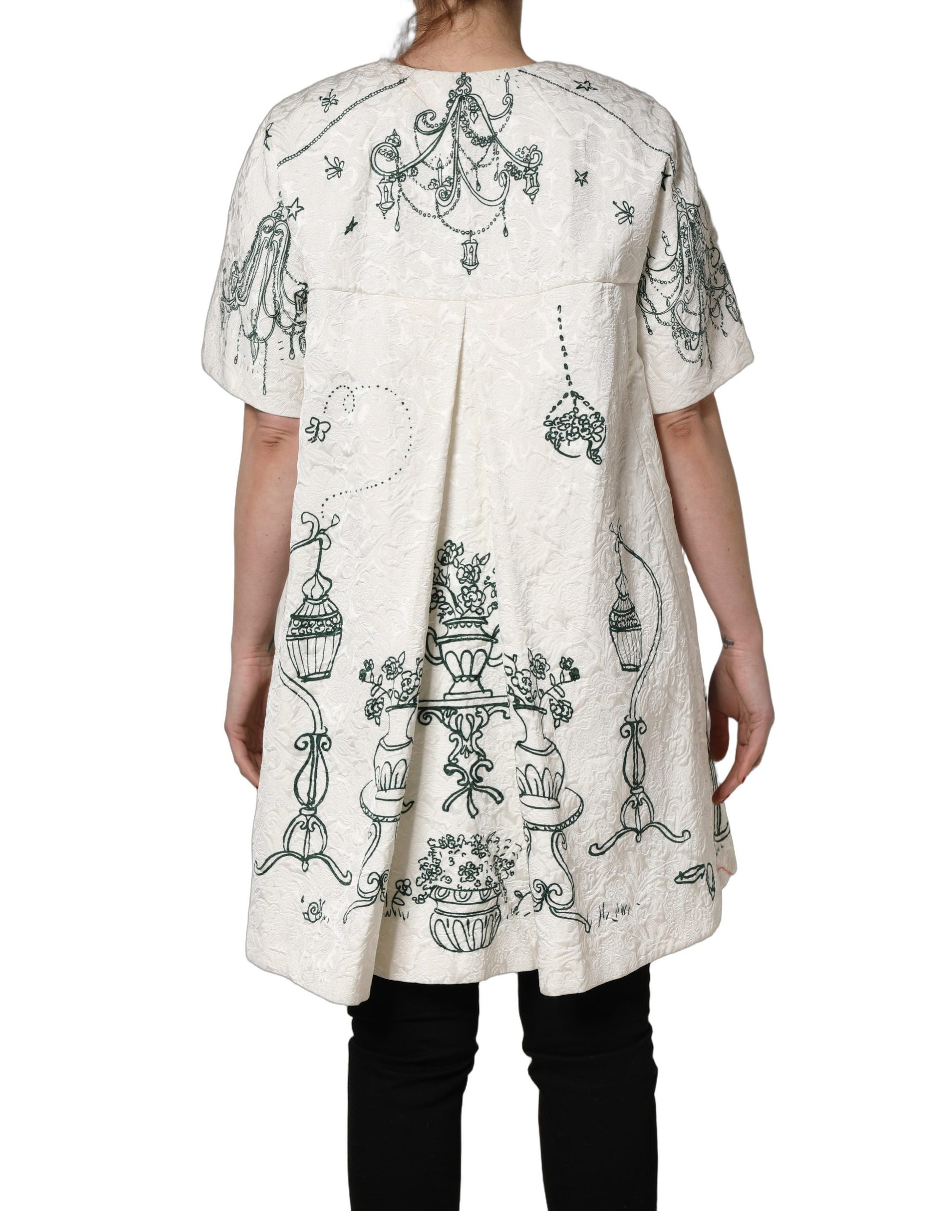 Dolce & Gabbana White Trench Coats for Women side view