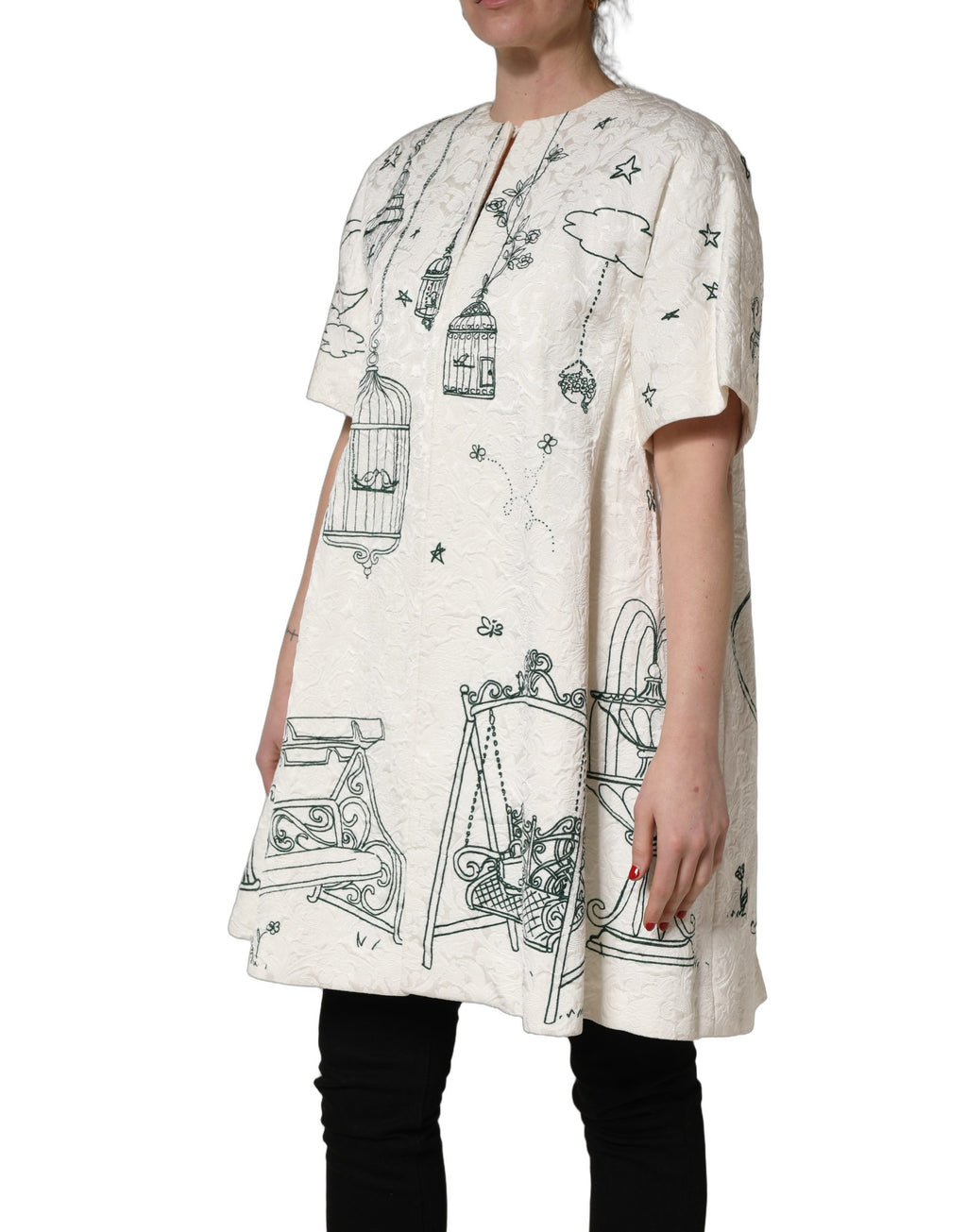 Dolce & Gabbana White Trench Coats for Women detail view