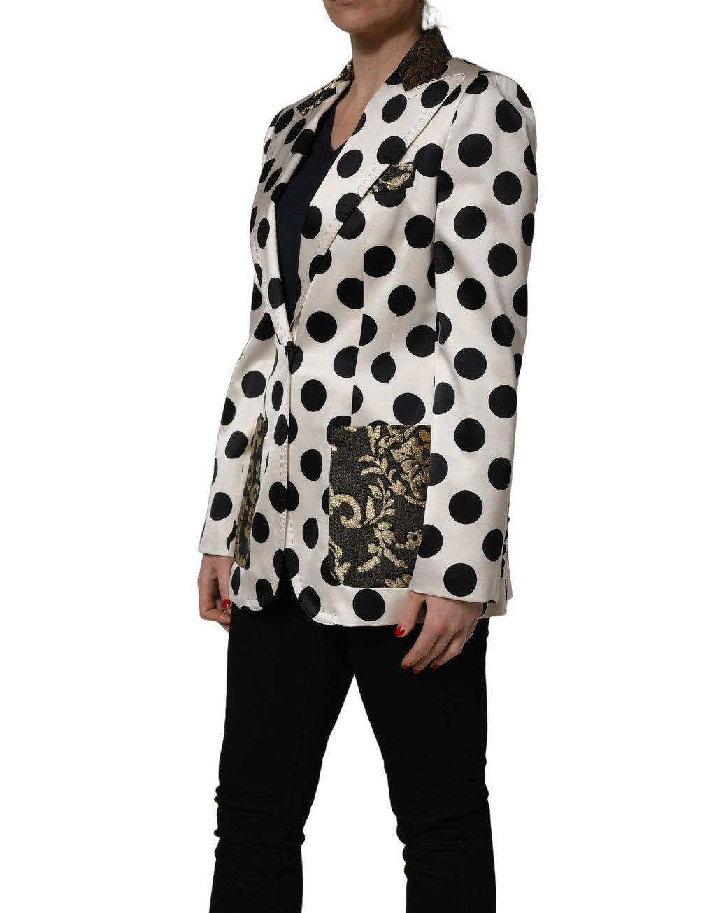 Dolce & Gabbana White Coat for Women detail view