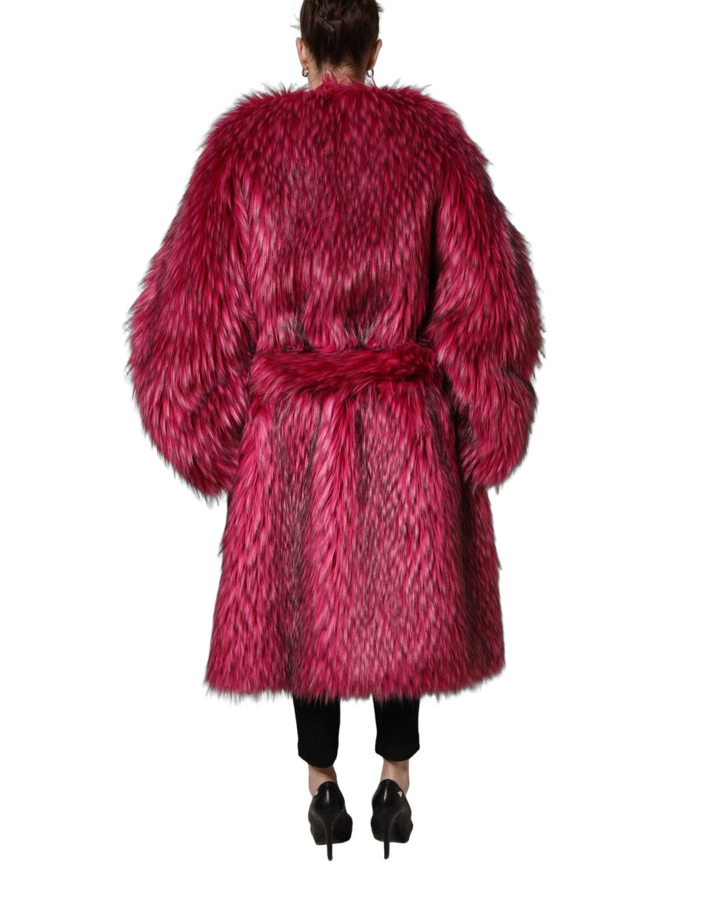 Dolce & Gabbana Pink Trench Coats for Women side view