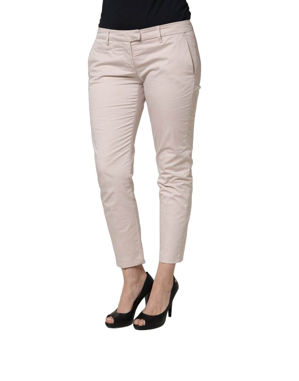 Versace Jeans Couture Beige Skinny Jeans for Women detail view