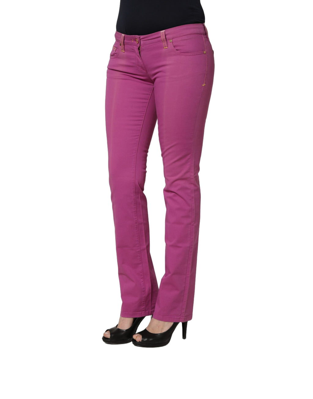 Alviero Martini Prima Classe Purple Skinny Jeans for Women detail view