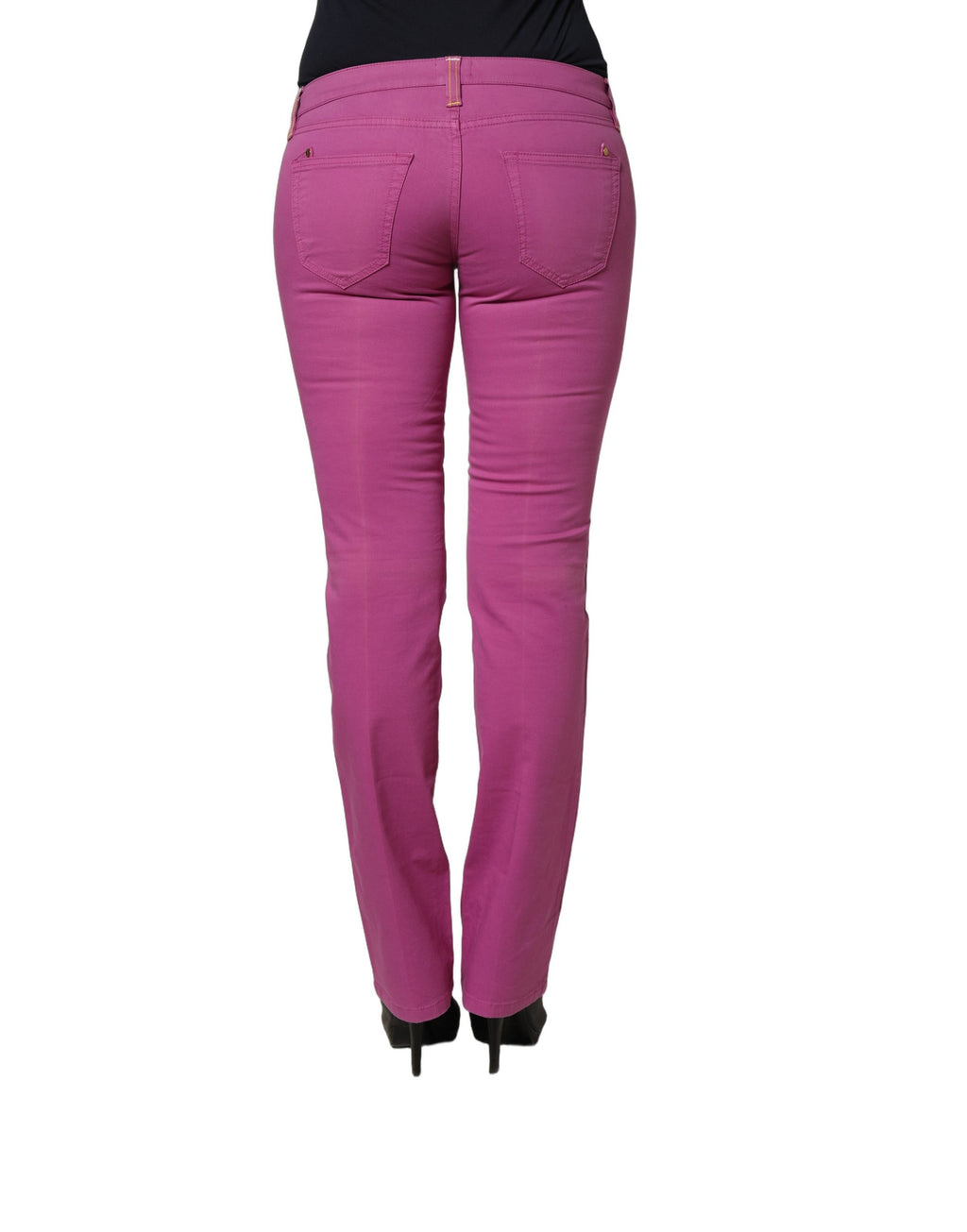 Alviero Martini Prima Classe Purple Skinny Jeans for Women side view