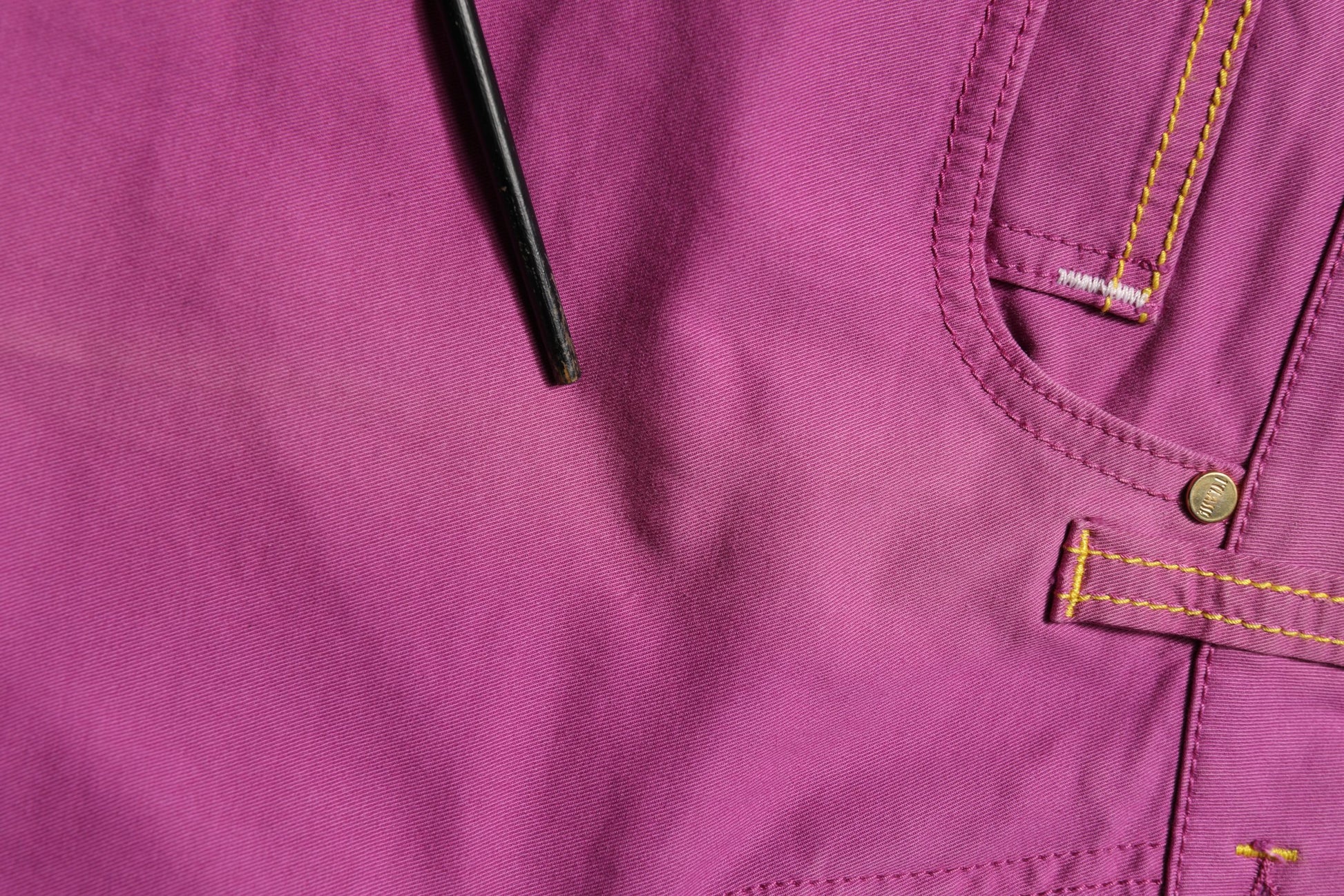 Alviero Martini Prima Classe Purple Cotton Slim Fit Denim Trouser Jeans