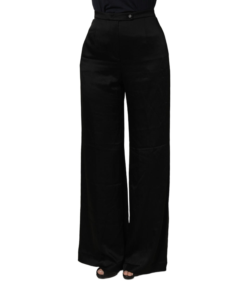 Alberta Ferretti Black Casual Pants for Women detail view