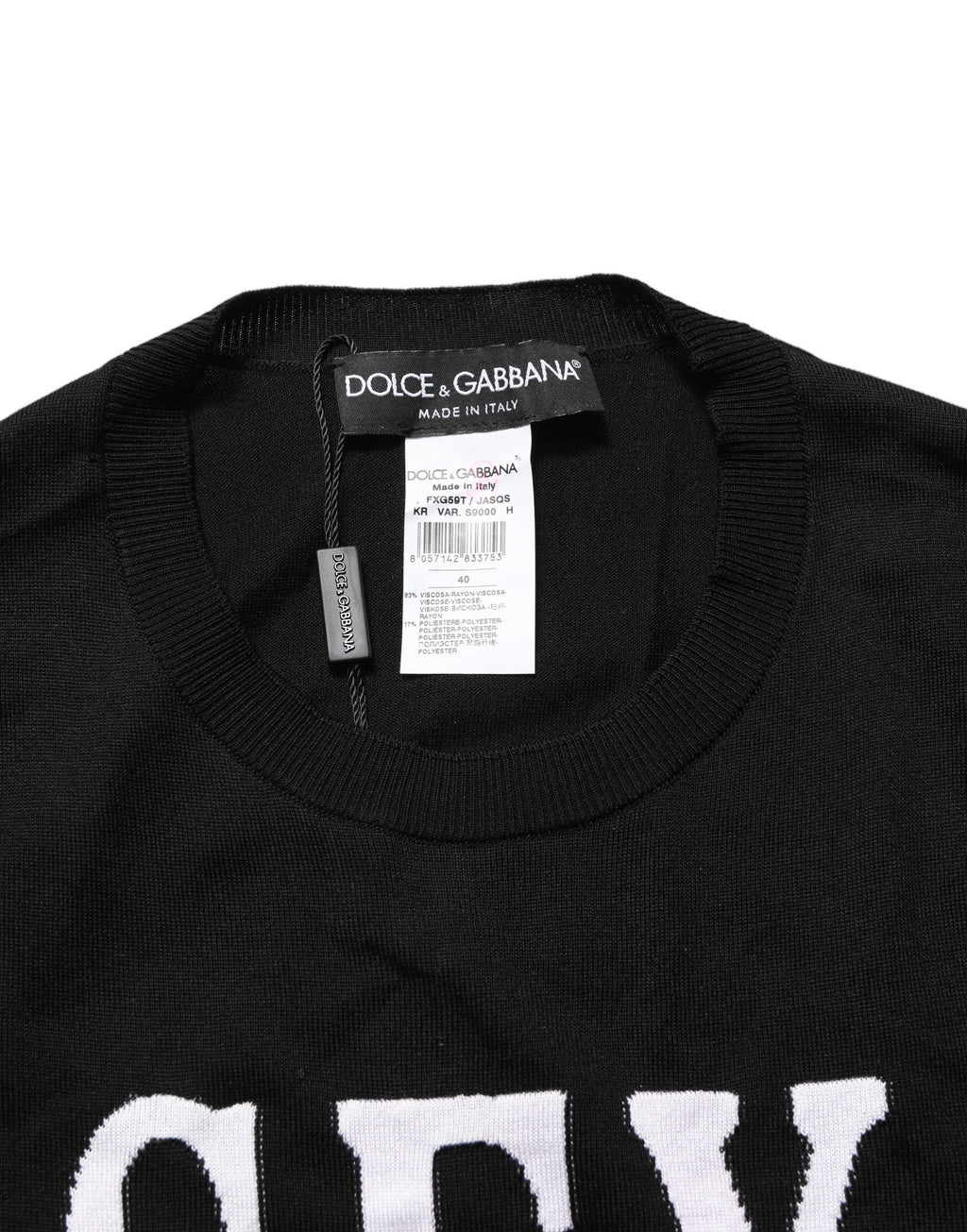 Dolce & Gabbana Black Long Sleeve T-Shirt for Women additional view