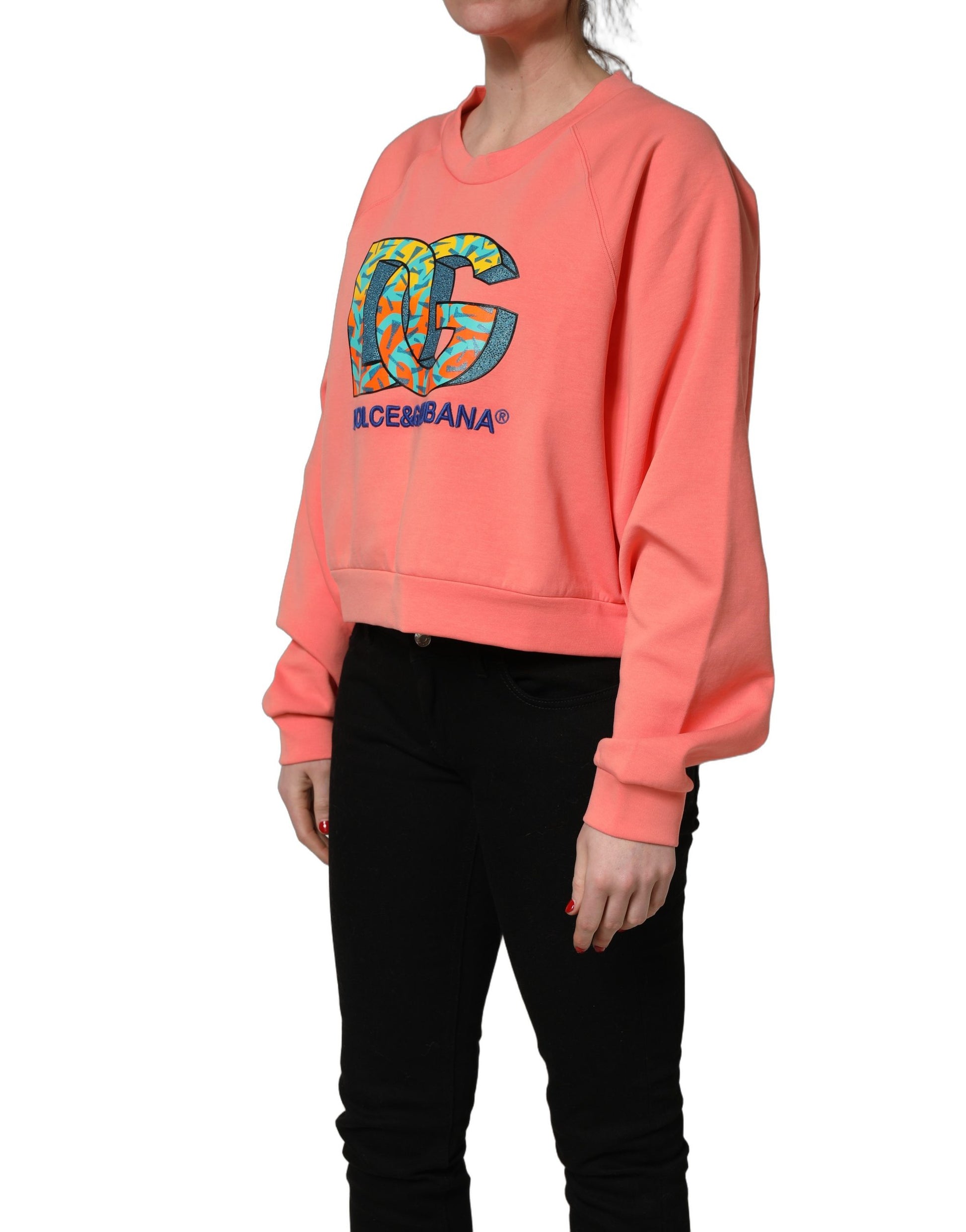 Dolce & Gabbana Pink Long Sleeve T-Shirt for Women detail view
