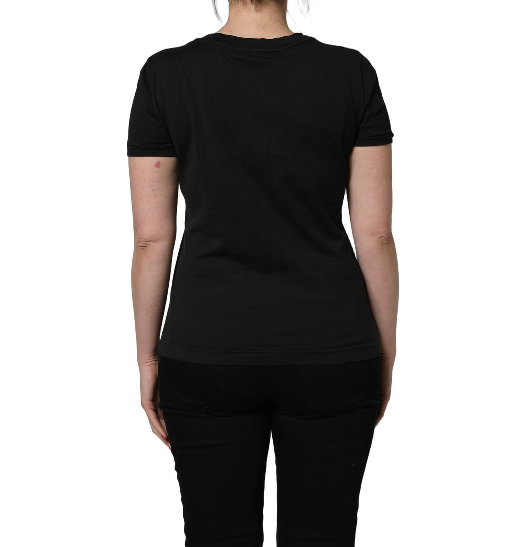 Dolce & Gabbana Black T-Shirt for Women side view