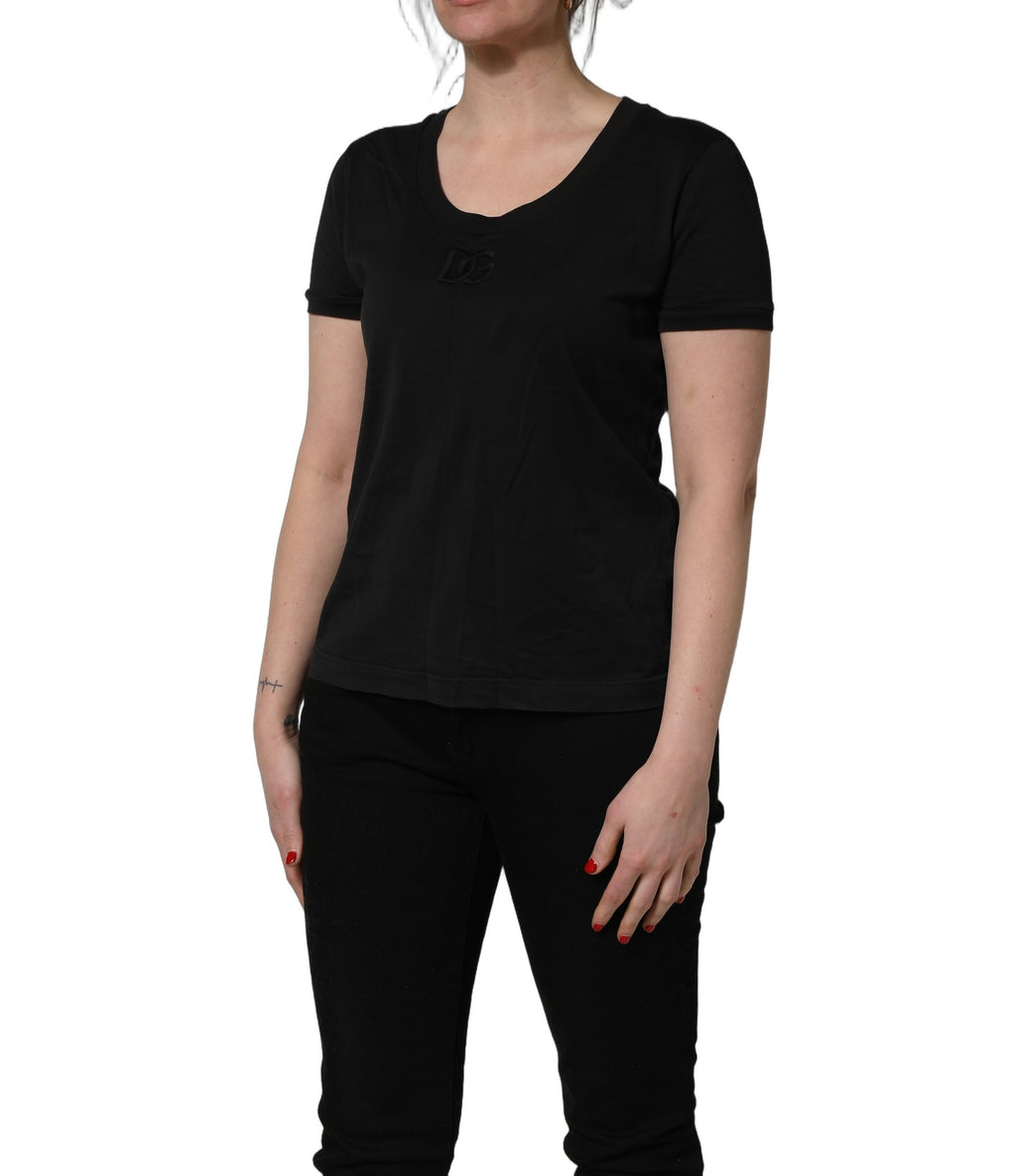 Dolce & Gabbana Black T-Shirt for Women detail view