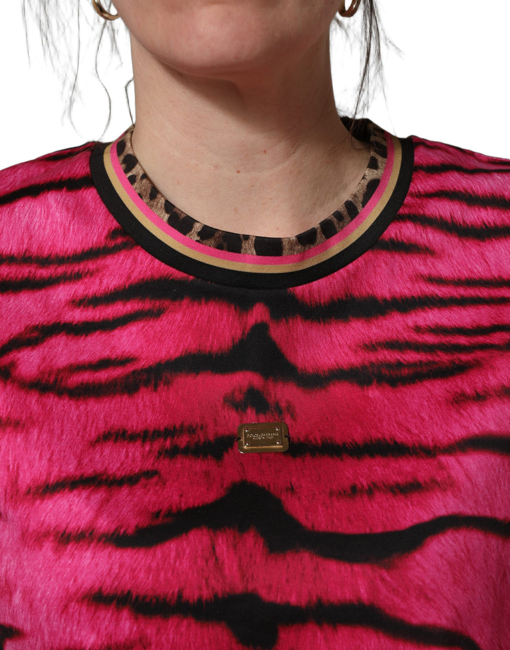 Dolce & Gabbana Pink T-Shirt for Women additional view