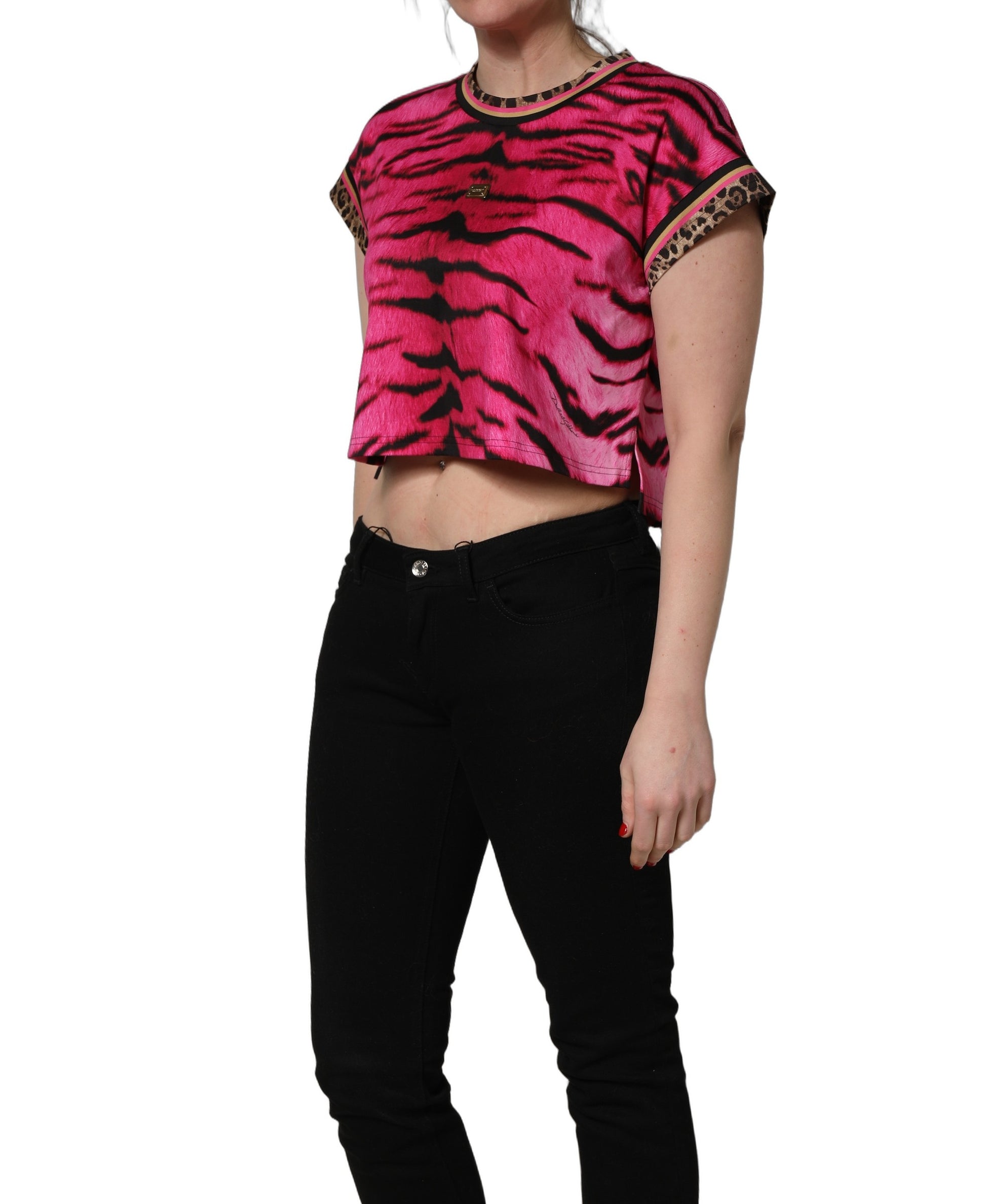 Dolce & Gabbana Pink T-Shirt for Women detail view