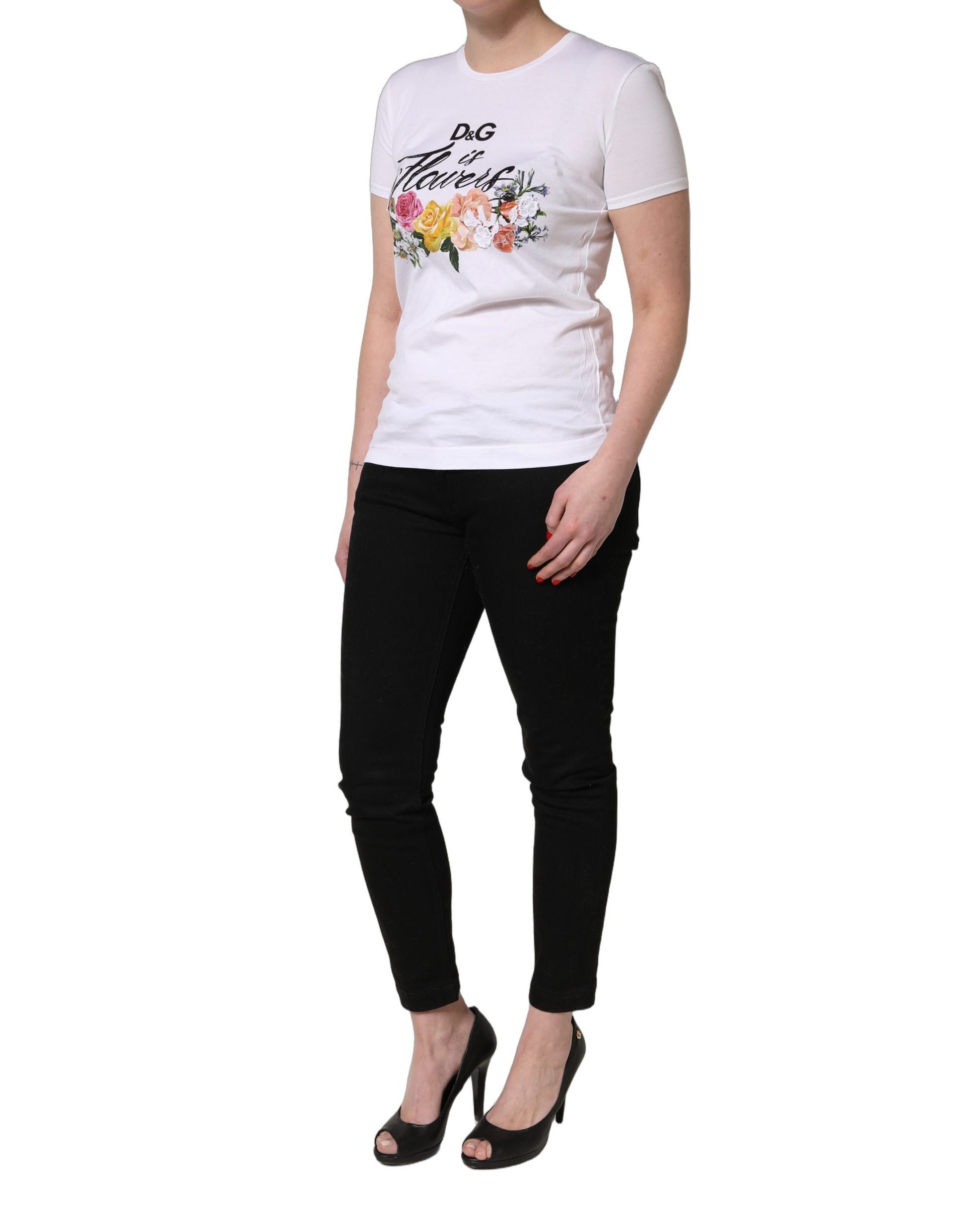 Dolce & Gabbana White T-Shirt for Women detail view