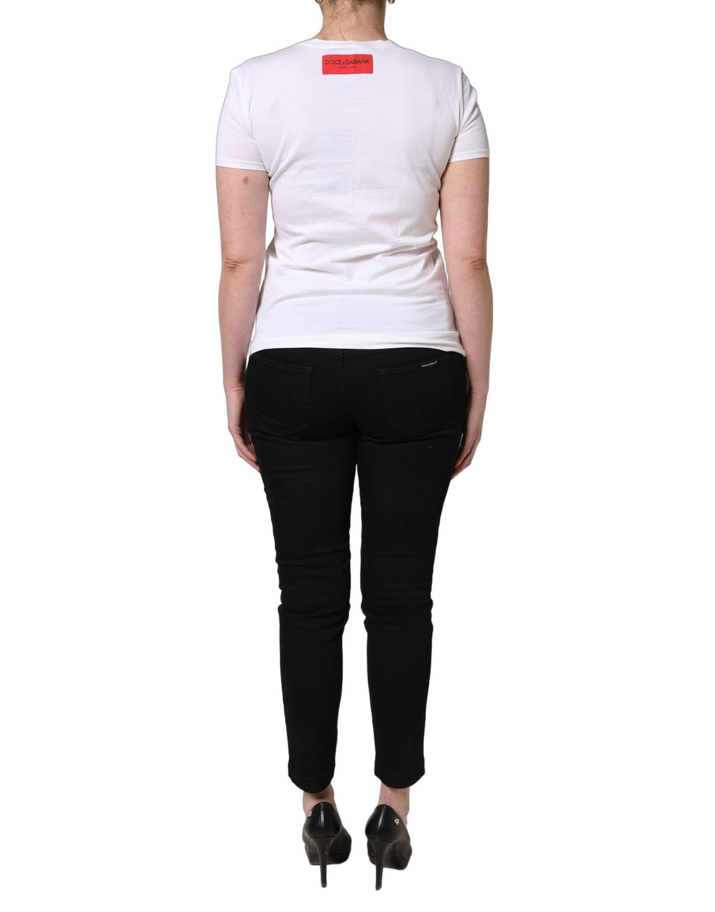 Dolce & Gabbana White T-Shirt for Women side view