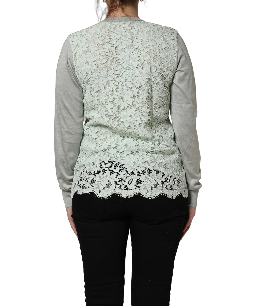 Dolce & Gabbana Green Long Sleeve T-Shirt for Women side view