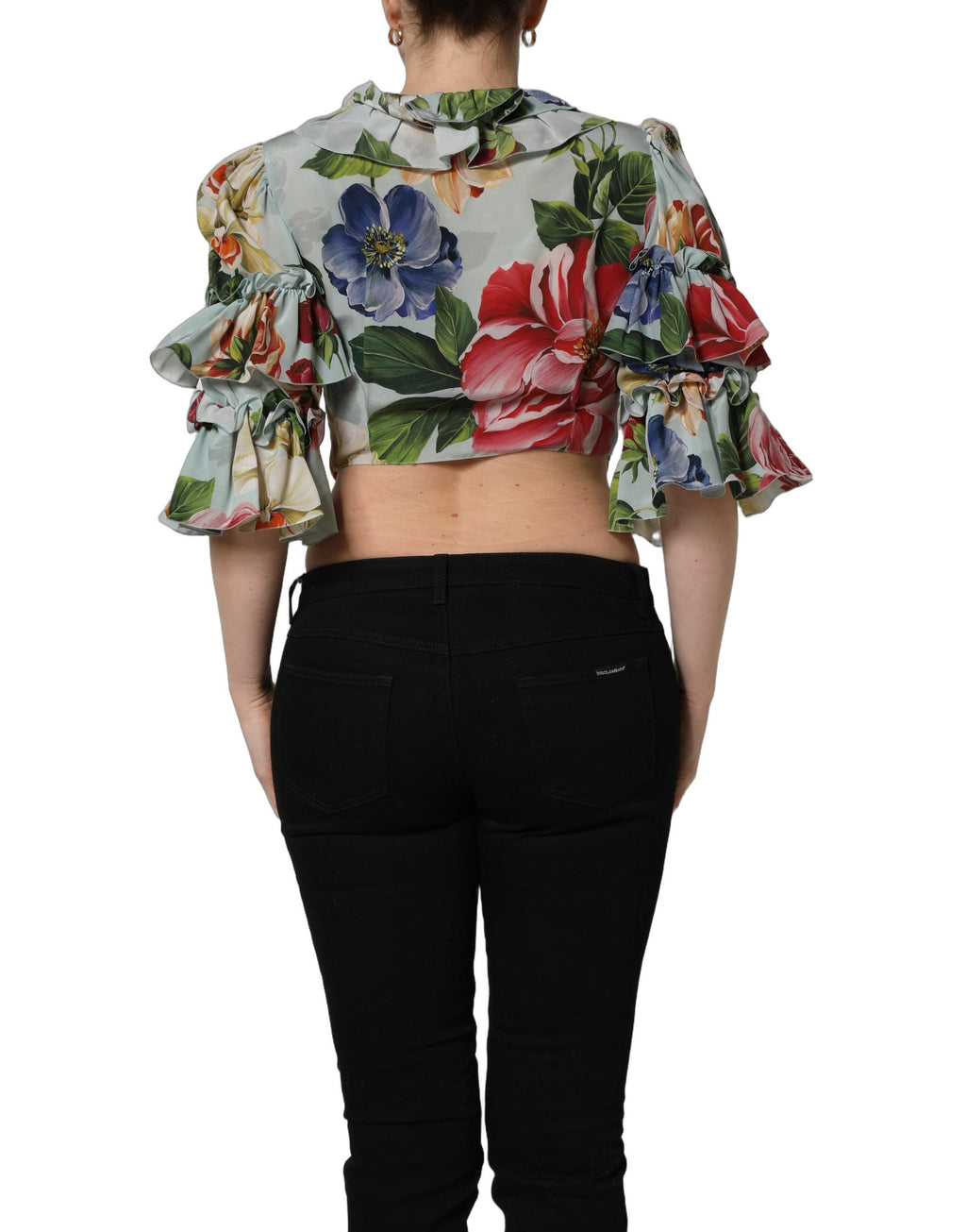 Dolce & Gabbana Multicolor Long Sleeve T-Shirt for Women side view