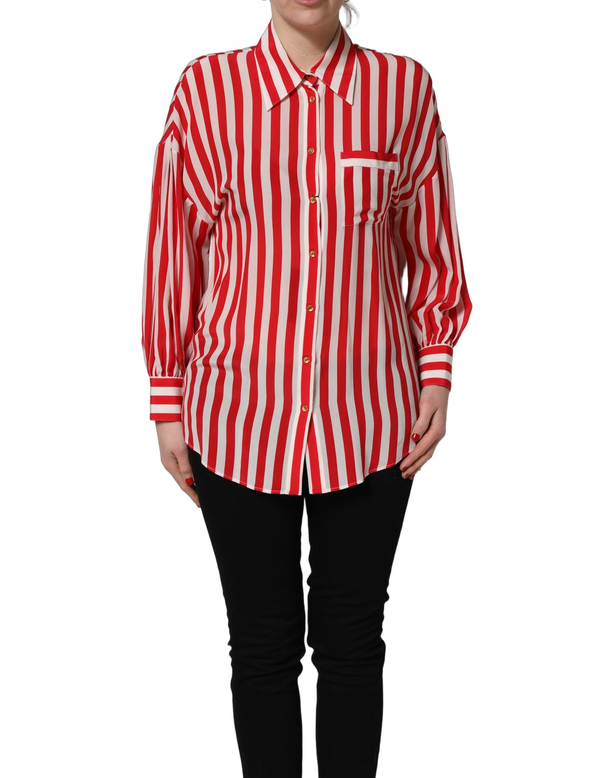 Dolce & Gabbana Red Long Sleeve T-Shirt for Women
