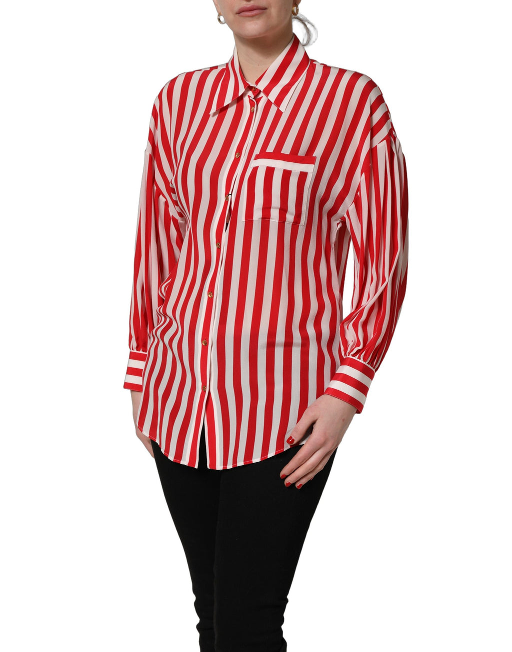 Dolce & Gabbana Red Long Sleeve T-Shirt for Women detail view