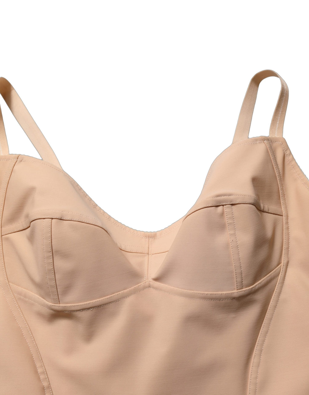 Haut gainant Dolce & Gabbana en nylon nude