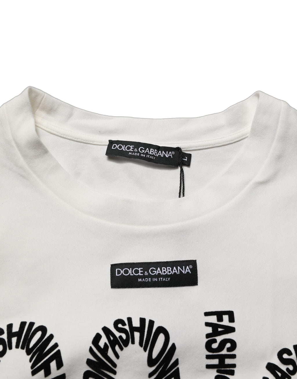 Débardeur sans manches en coton blanc à motif Dolce & Gabbana