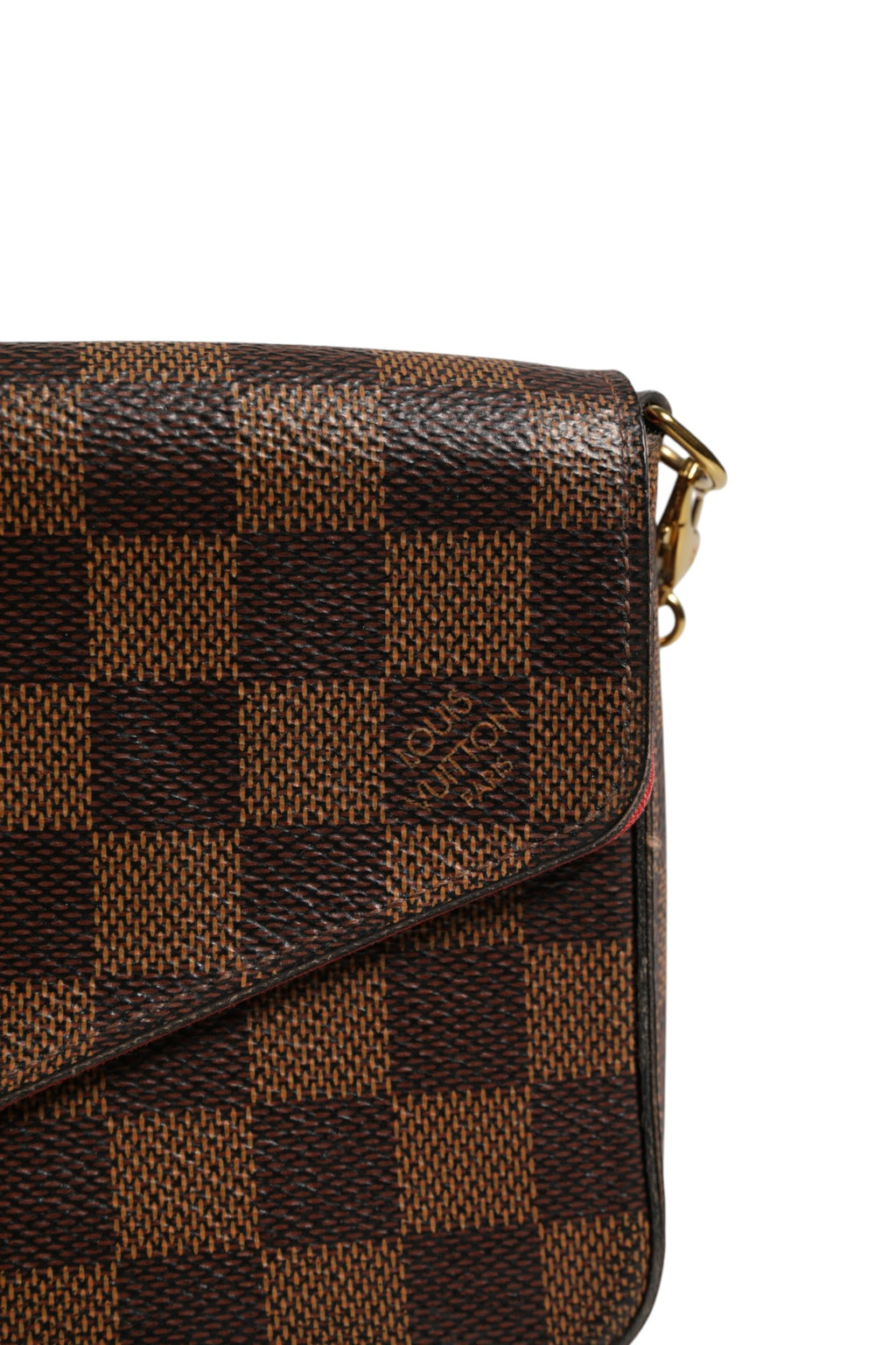 Louis Vuitton Brown Clutch Bag for Women side view