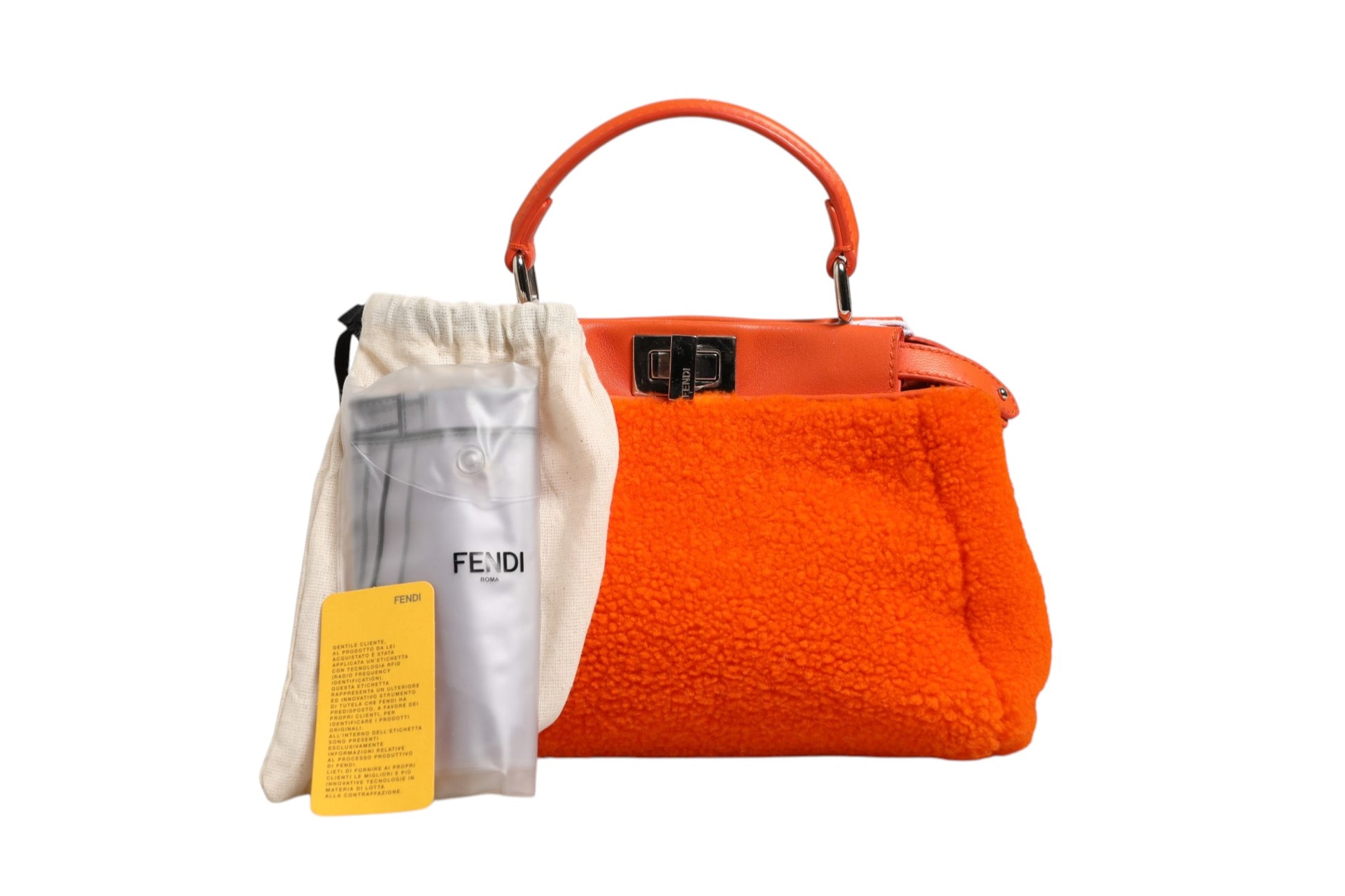 Fendi Orange Handbag for Women additional view