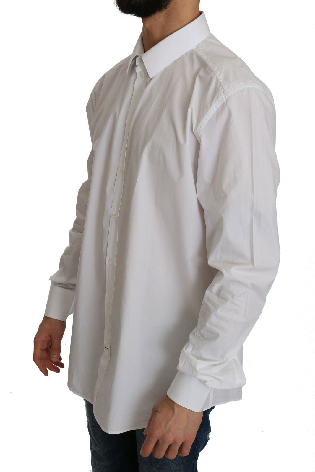 Dolce & Gabbana White Dress Shirt for Men detail view