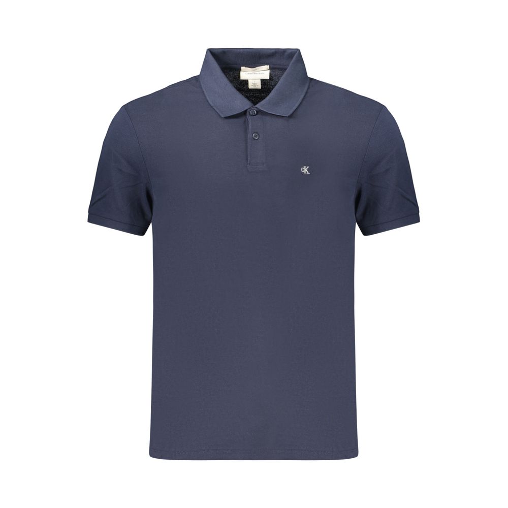 Polo Calvin Klein en coton bleu pour homme