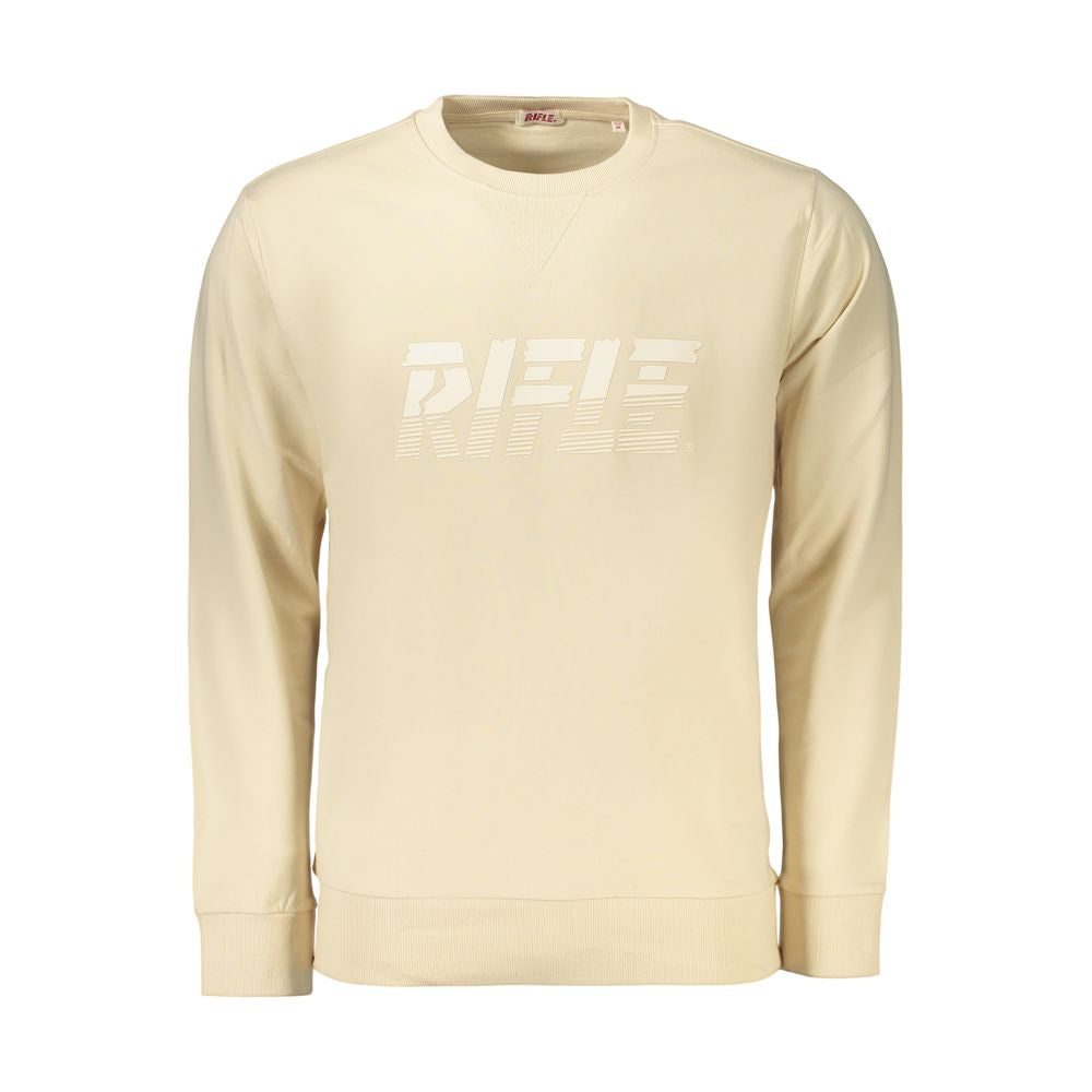Rifle Sweat-shirt en coton beige pour homme